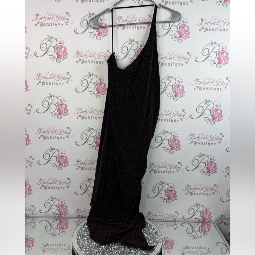 Ricki's dress sparkly glitter Black brown Dress slinky sexy